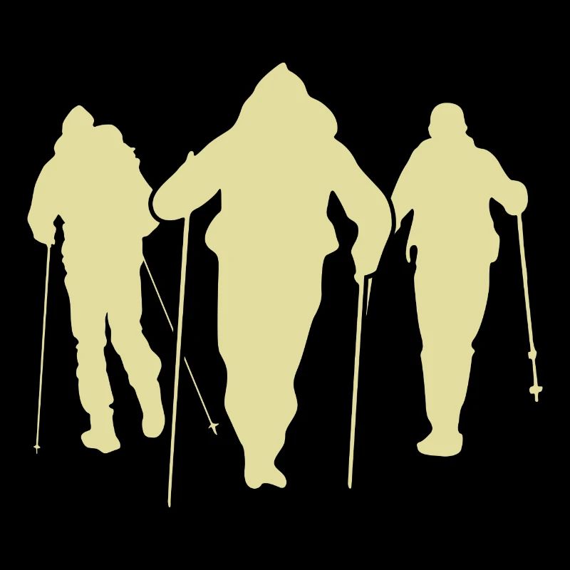 Équipe Silhouette de marche nordique