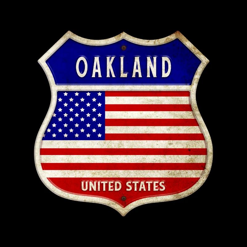 Oakland ÉTATS-UNIS Armoiries Drapeaux
