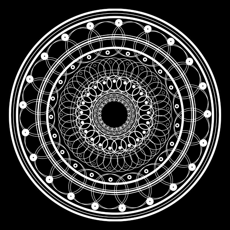 Mandala from circles