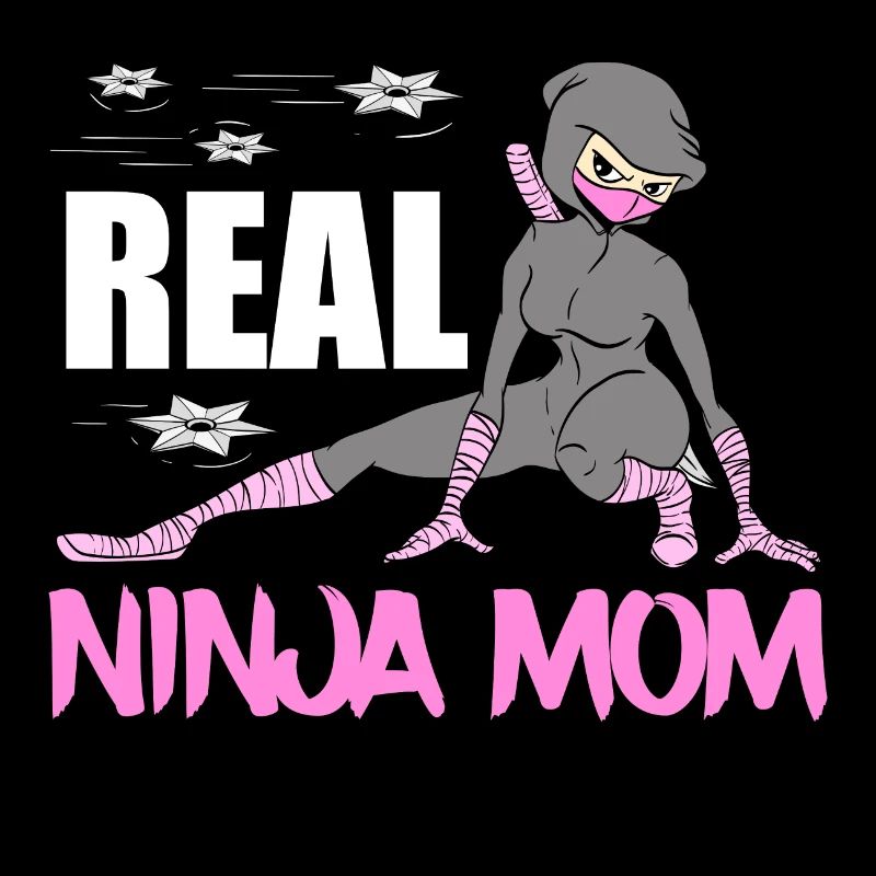 Echte Ninja Mama Karate Kampfkunst Fechter Ninja
