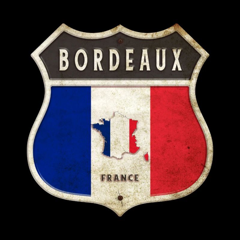 Bordeaux Frankreich Wappen Flaggen Design
