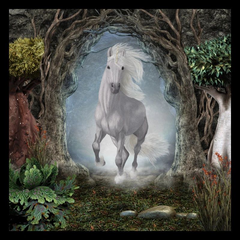Wunderbares weißes Einhorn