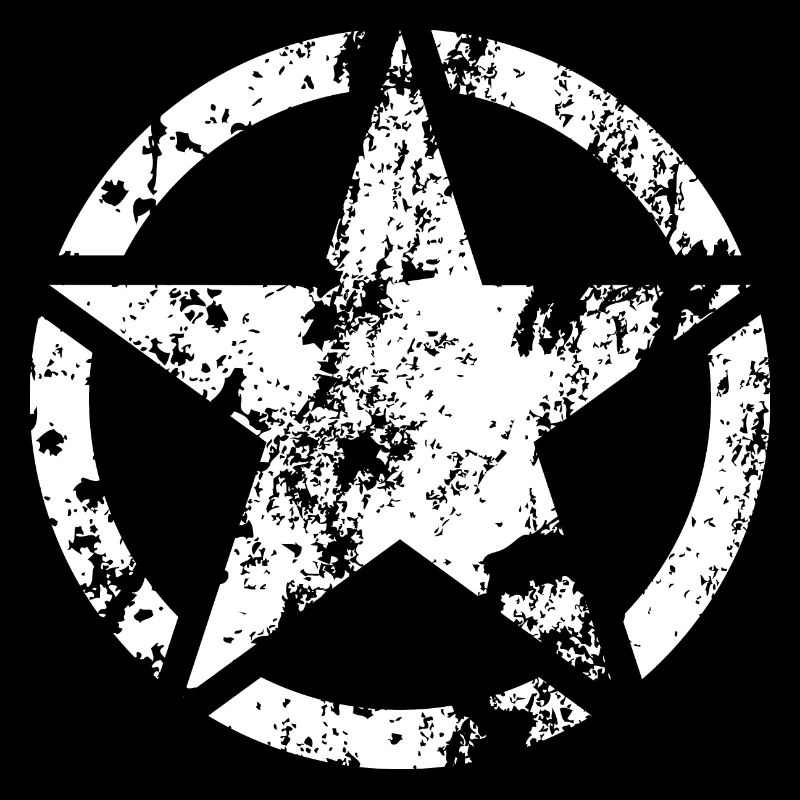 Weathered Circular Star