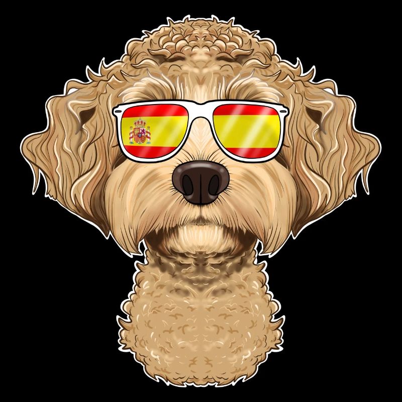 Labaradoodle I Spain Sunglasses I Spanish Flag