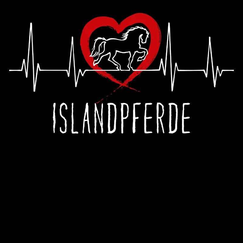 Pferdeliebe Herz Cool Spruch Islandpferde