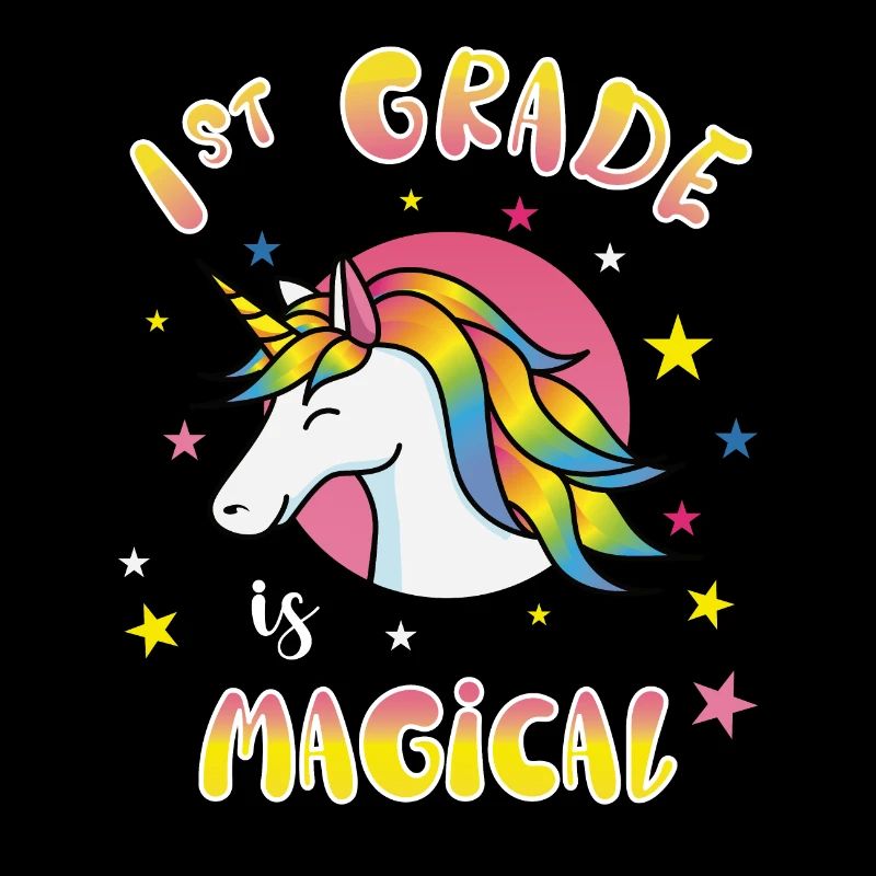 1st Grade Is Magical Einhorn Einschulung Geschenk