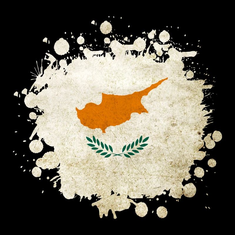 Drapeau blob vintage de Chypre