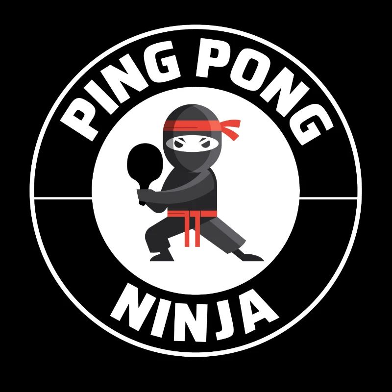 Ping Pong Master Tennis de Table Ninja Warrior Drôle