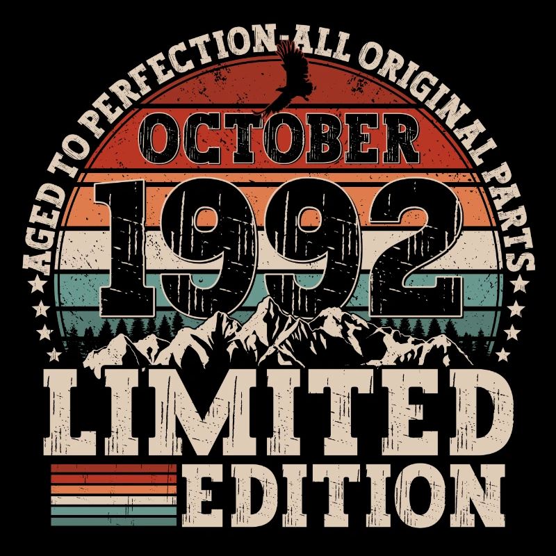 October 1992 Born Vintage Birthday
