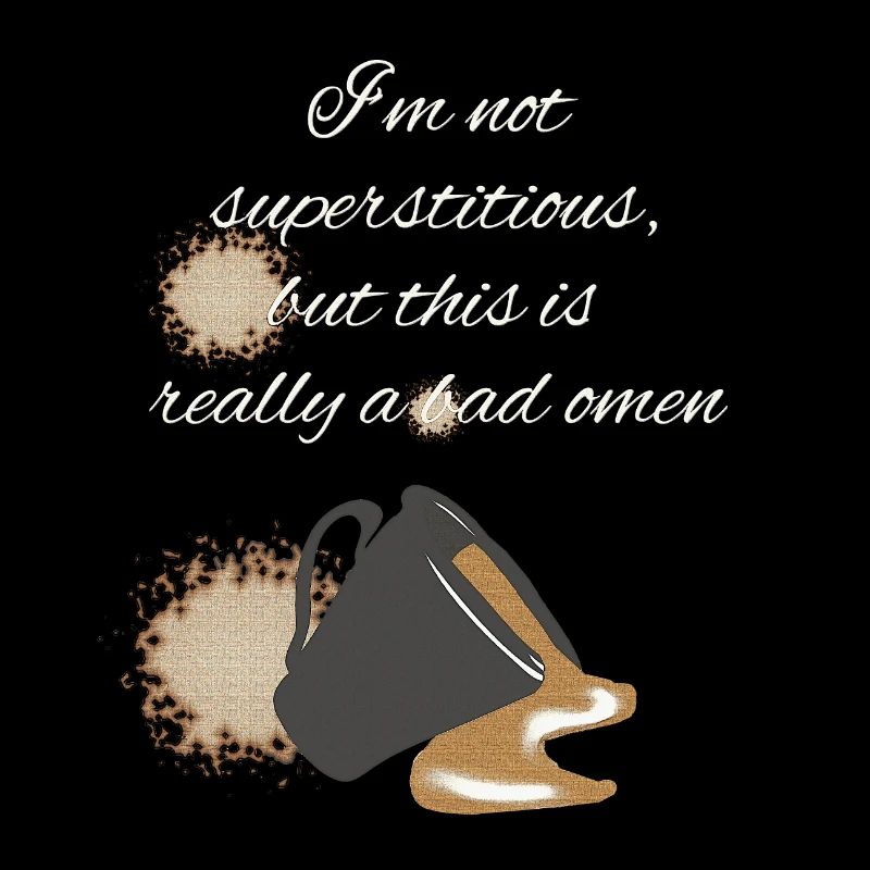 kaffee fan, really bad omen, oberteil mit kaffeesp