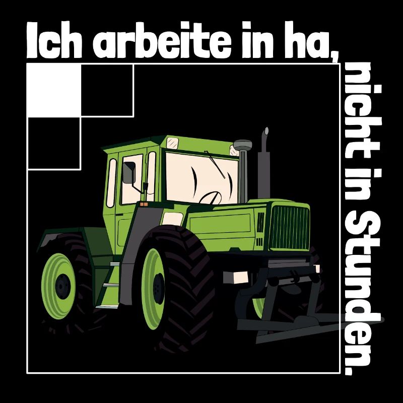 Ich arbeite in Hektar - Lohnarbeit Bauer MB Trac