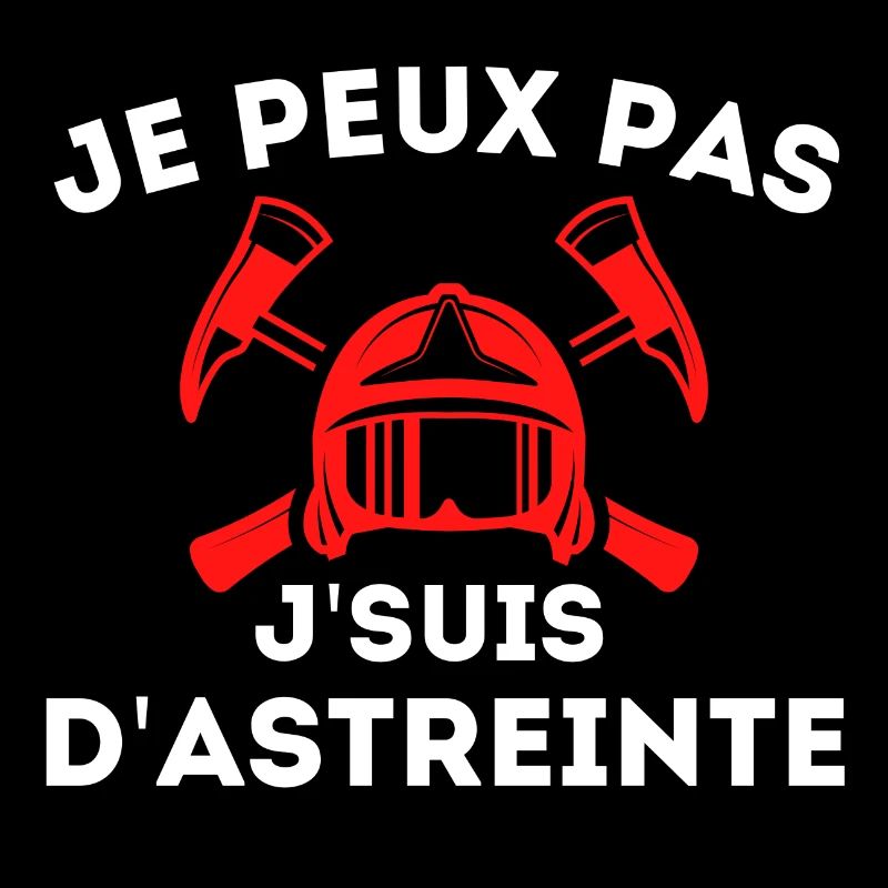 Idee Cadeau Pompier Tshirt Astreinte Humour