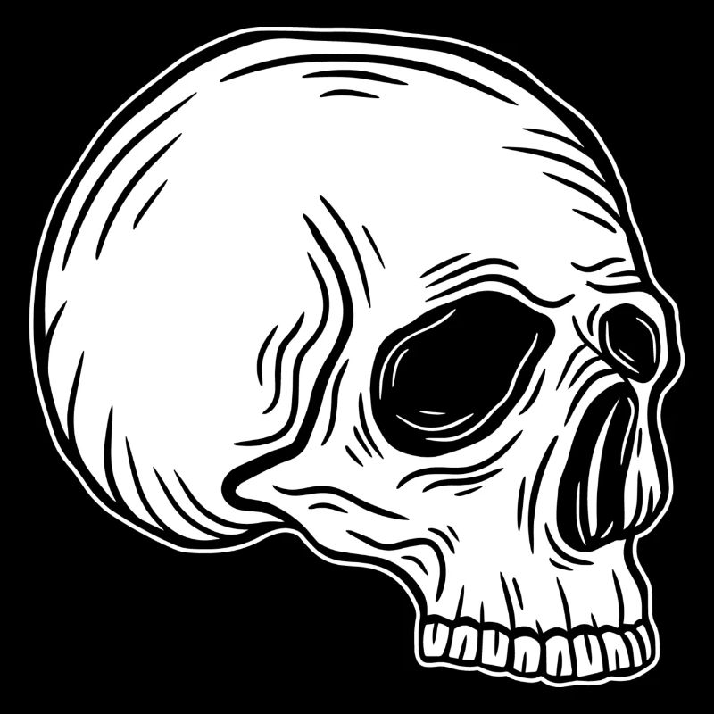 Skull Skeleton Skull Horror Cadeau d’Halloween