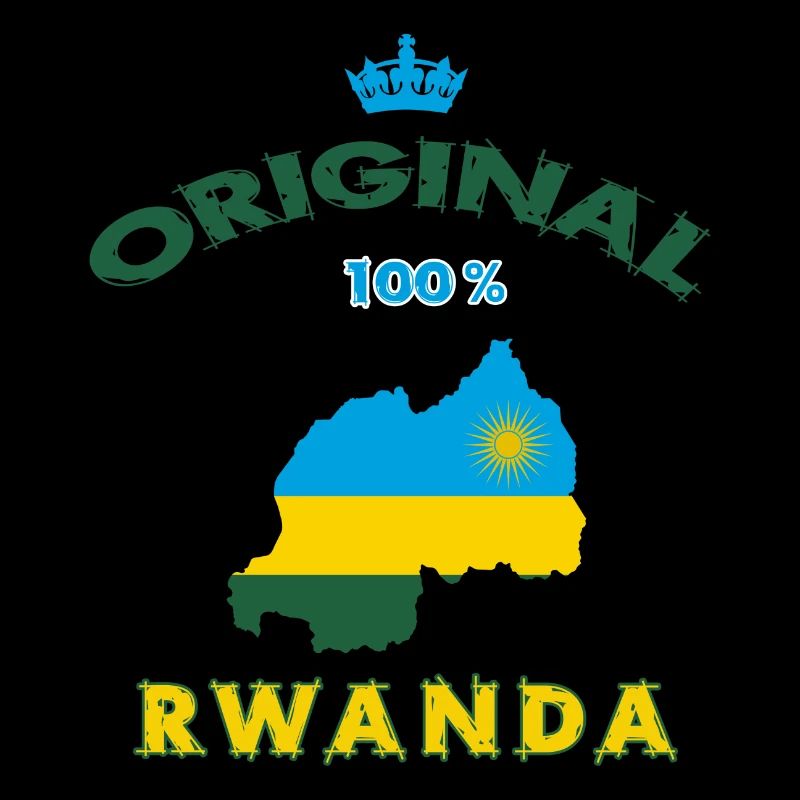 Ruanda Original 100% Flaggen Design