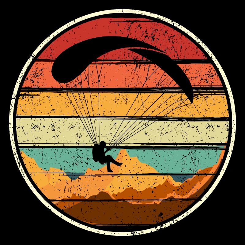 Sunset Surfer Abzeichen-Kreis