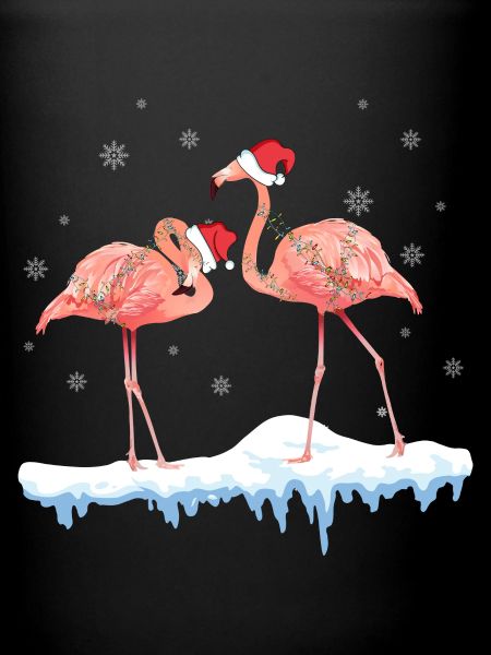 Flamants roses de Noël