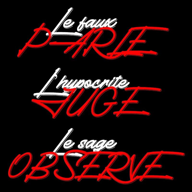 Le sage Observe tee-shirt noir