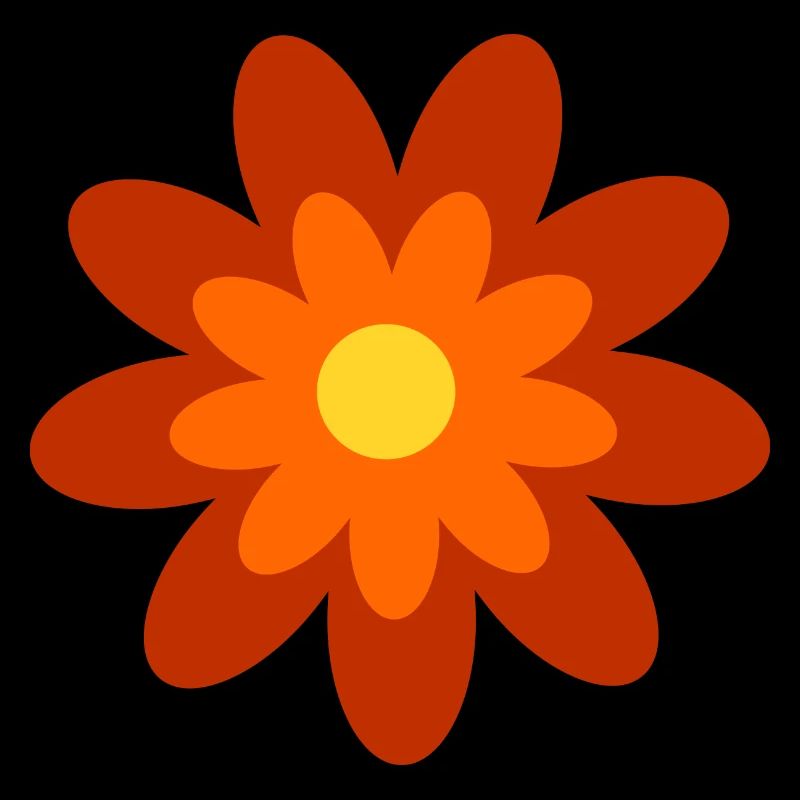 Motif Fleur Années 70