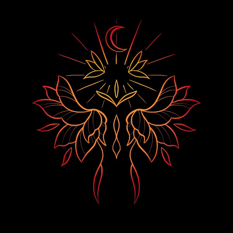 Colorful ornamental composition