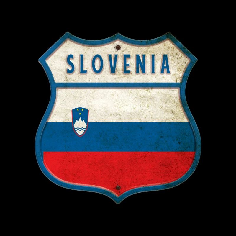 Slowenien Flaggen Wappen Design