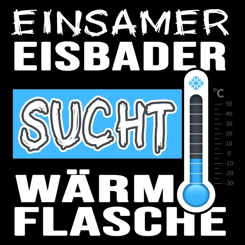 Single Eisbader Flirt beim Winterschwimmen