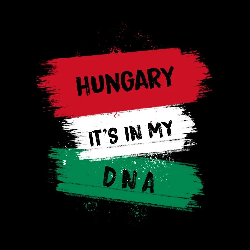 Ungarn ist in meiner DNA Flaggen Design