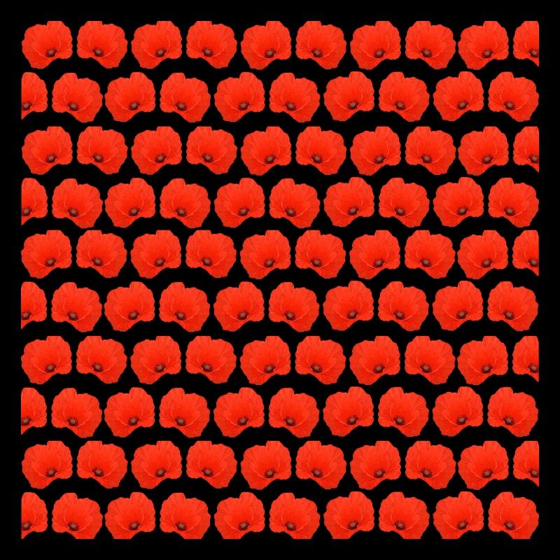 Sommerblumen, Mohnblumenmuster