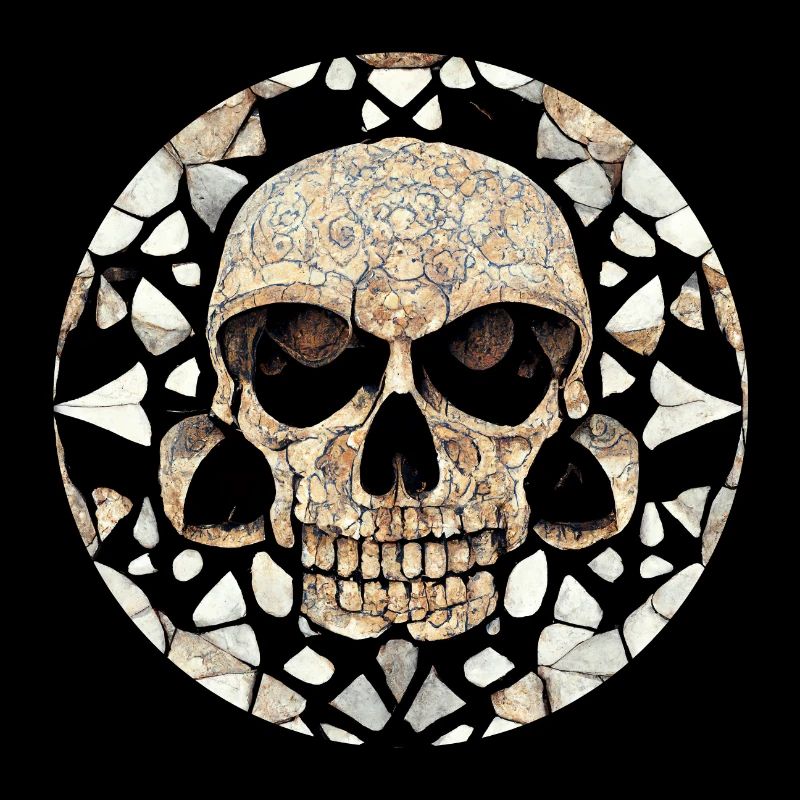 Art Maya - Crâne Tribal