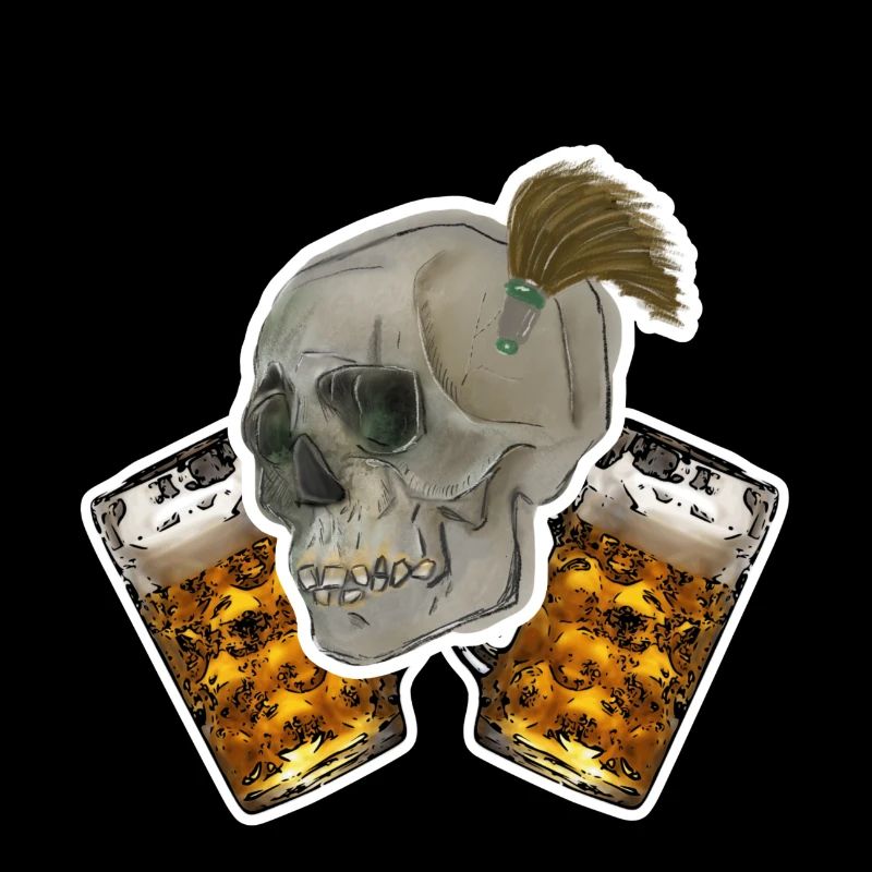 Bier Schädel