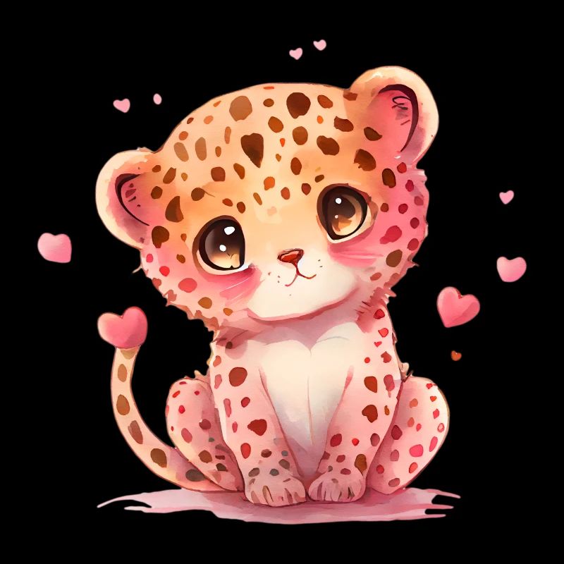 Léopard Cadeau de Saint-Valentin
