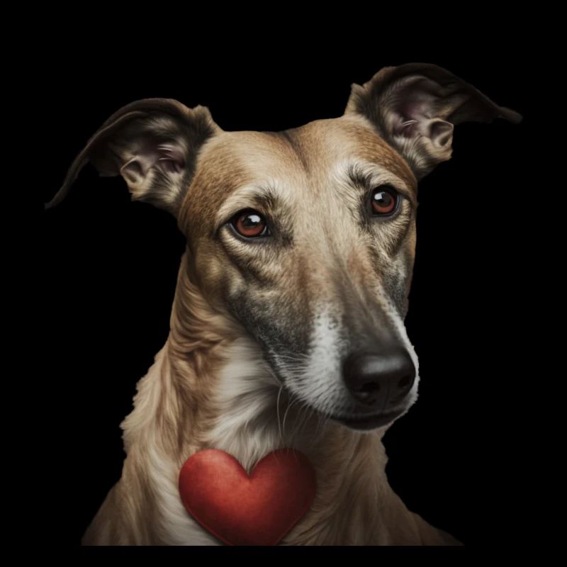 Lurcher Saint-Valentin