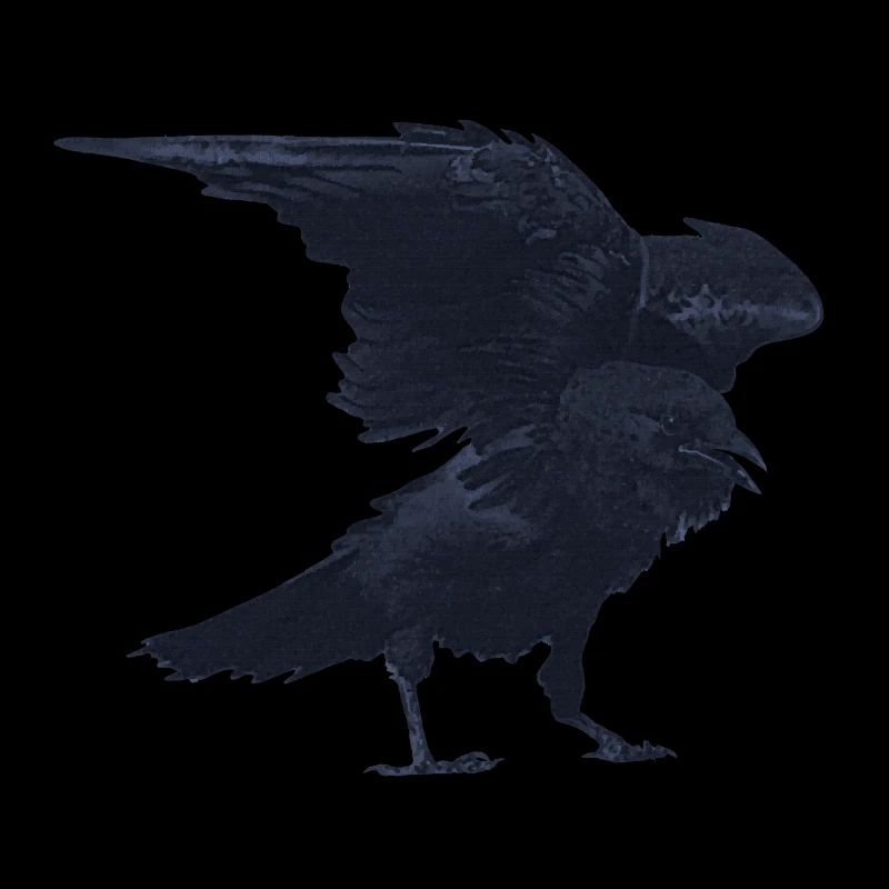 kolkrabe flattern, goth, geburtstagsgeschenk Mann