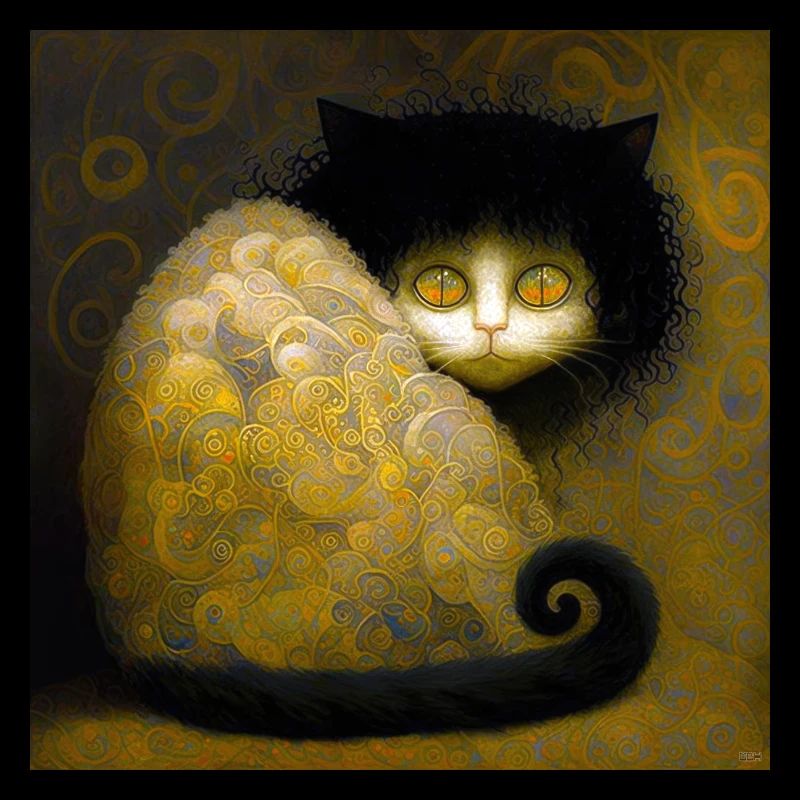 Chat Doré Arabesques - Stoik le chat