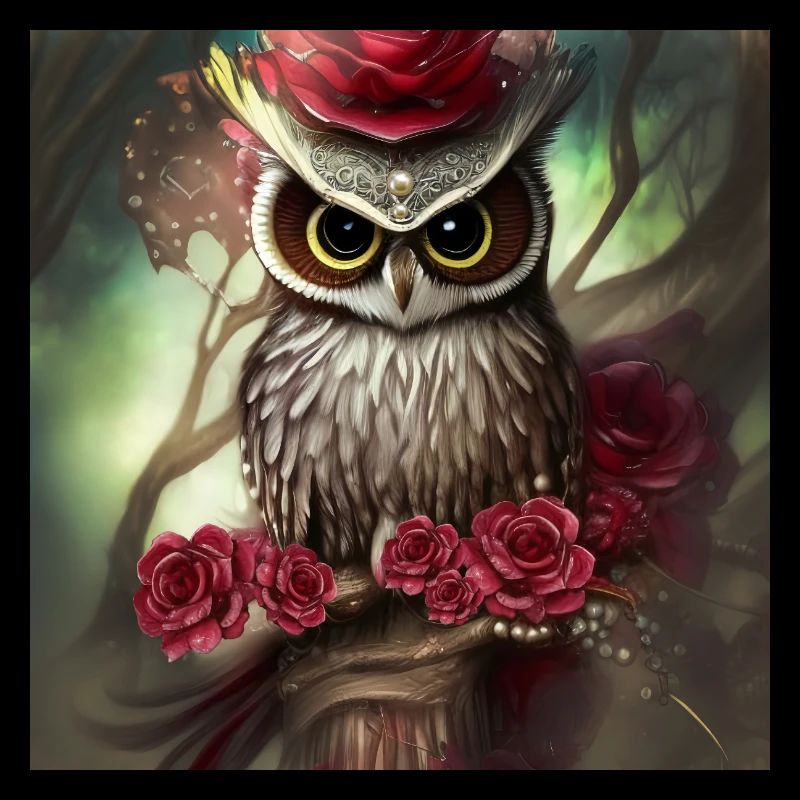 Schöne Eule der Vogel der Nacht