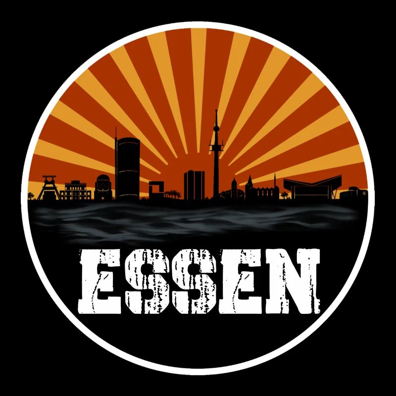 Essen Retro Skyline