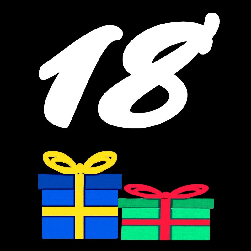 geschenkbox, 18 geschenke bunt