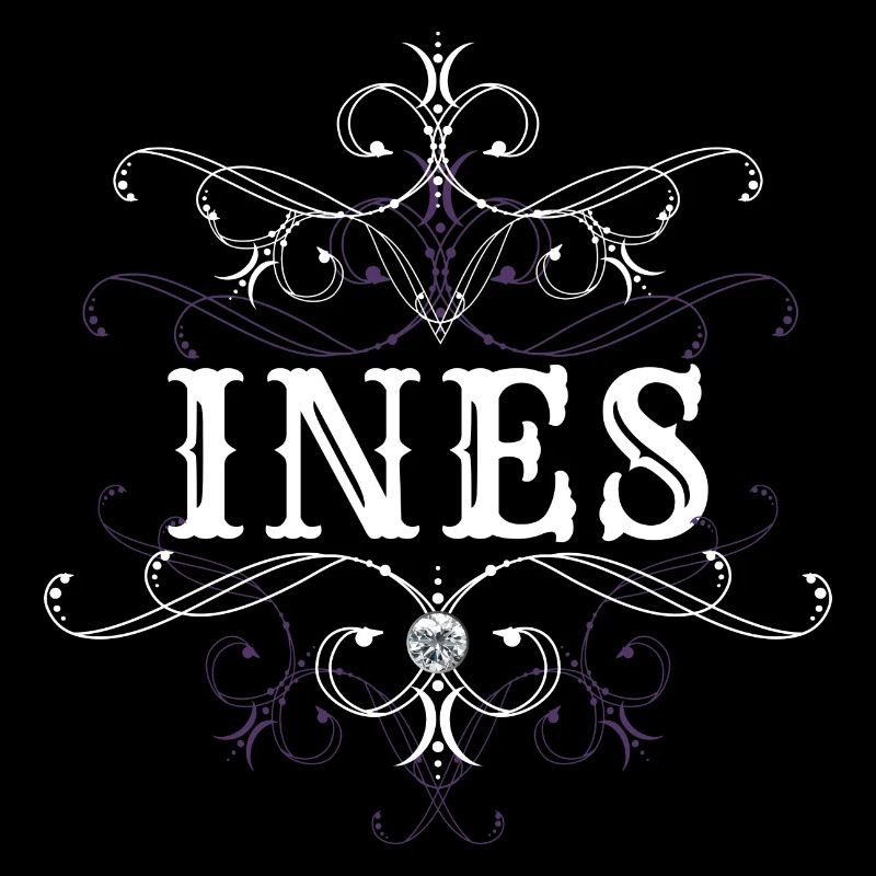 Ines Surname First Name Personalized