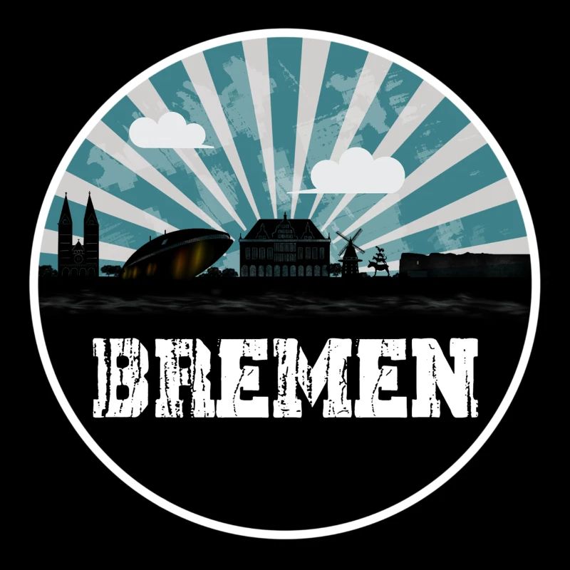 Bremen Skyline Blue Hour