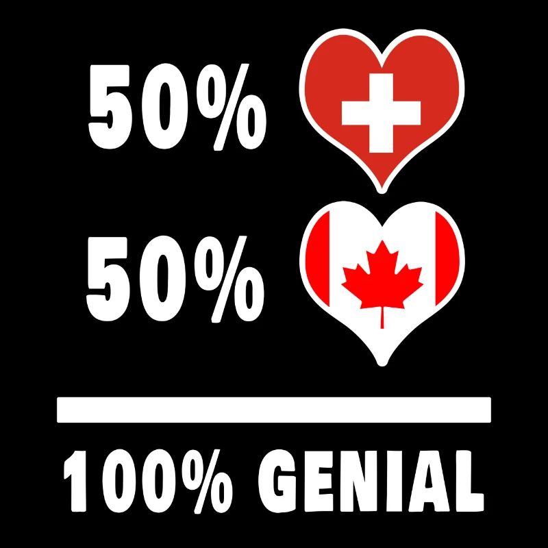 Le Canada et la Suisse 100% Awesome Flag