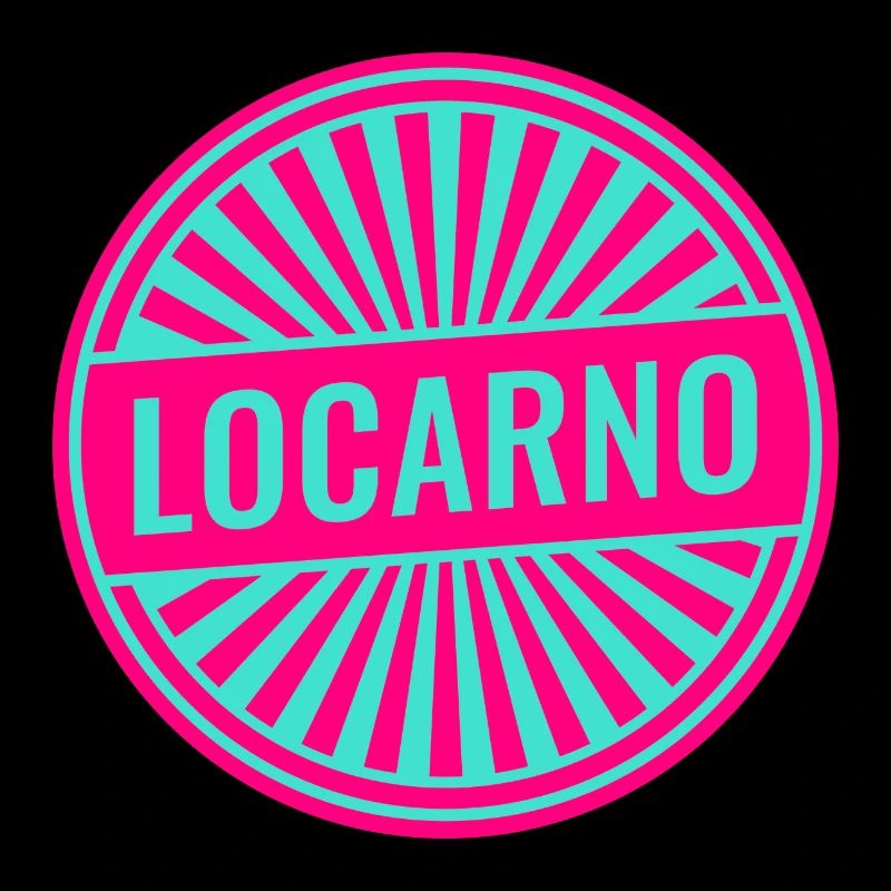 Timbre rond néon de Locarno