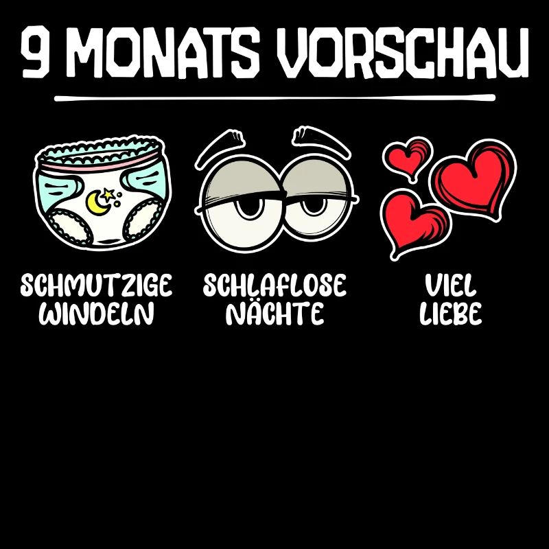 Elternschaft Statement Baby Geburt Schwanger Herz