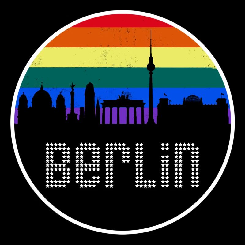 Berlin Skyline Regenbogen