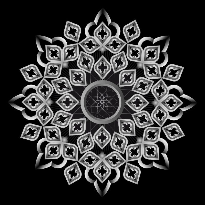 Gothic rosette stained glass window ornament