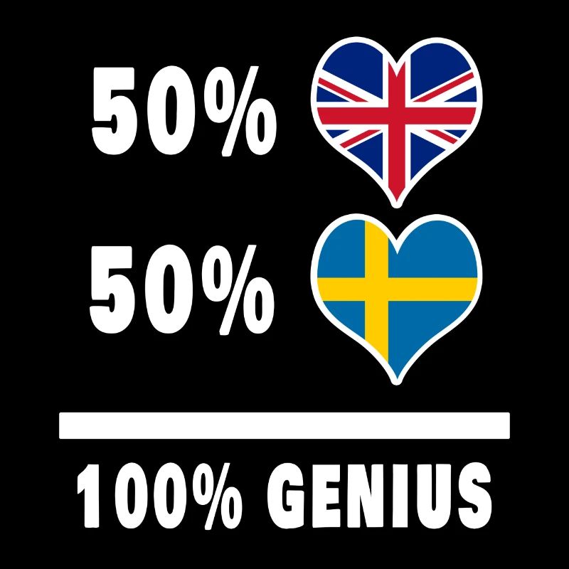 Suède et Grande-Bretagne 100% Genius Flag