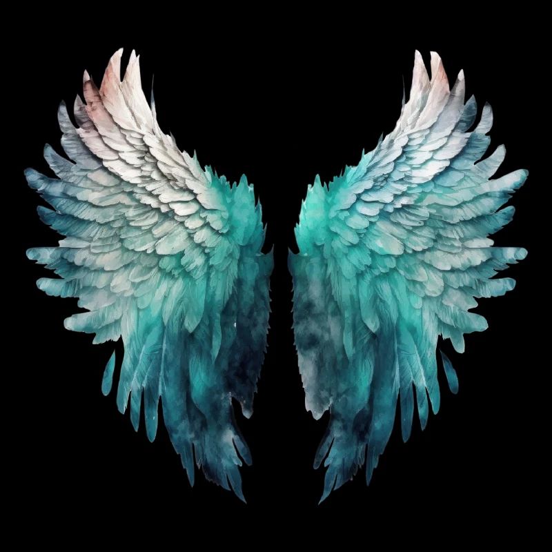 Ailes d'Ange Aquatiques Peintes