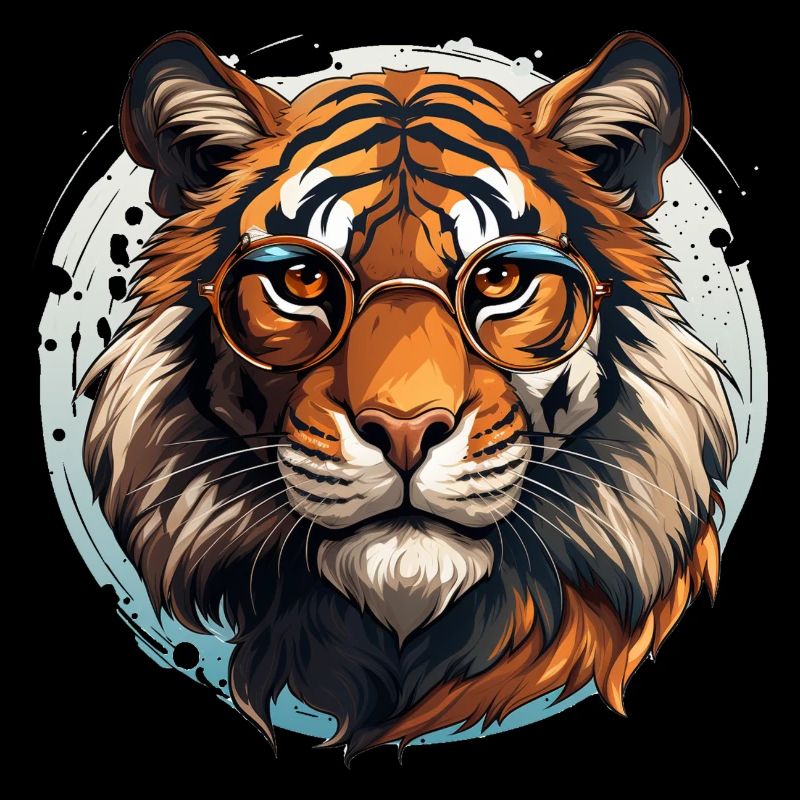 Tiger Mit Brille