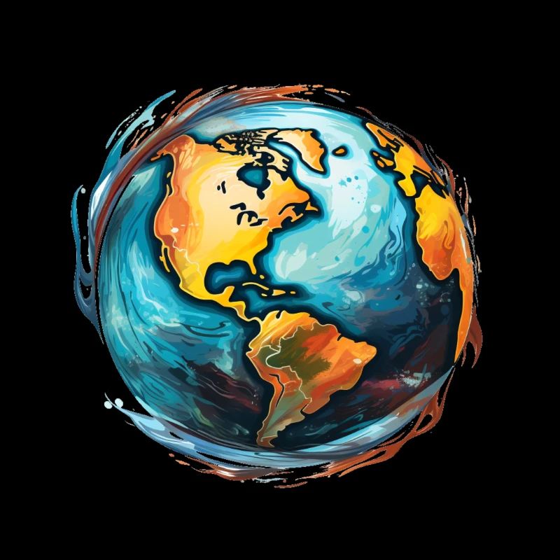 Globe en mouvement