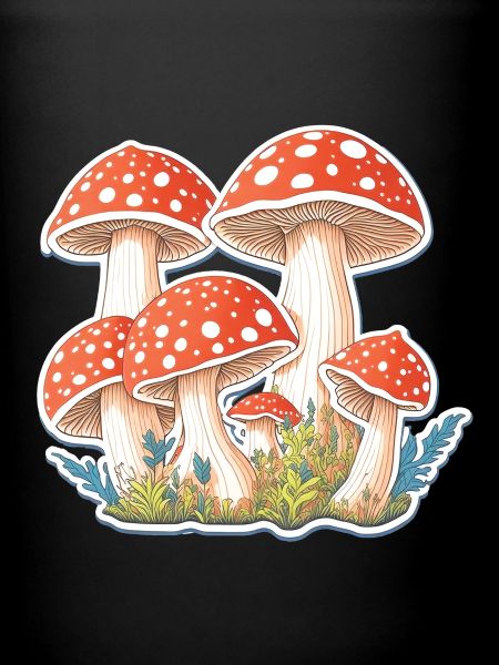 Tabourets crapauds, champignons