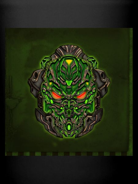 Bright cyberpunk mask