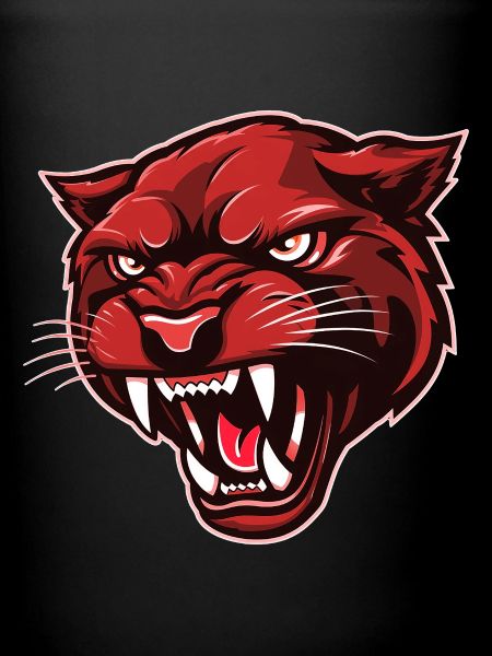 Panther Head Red